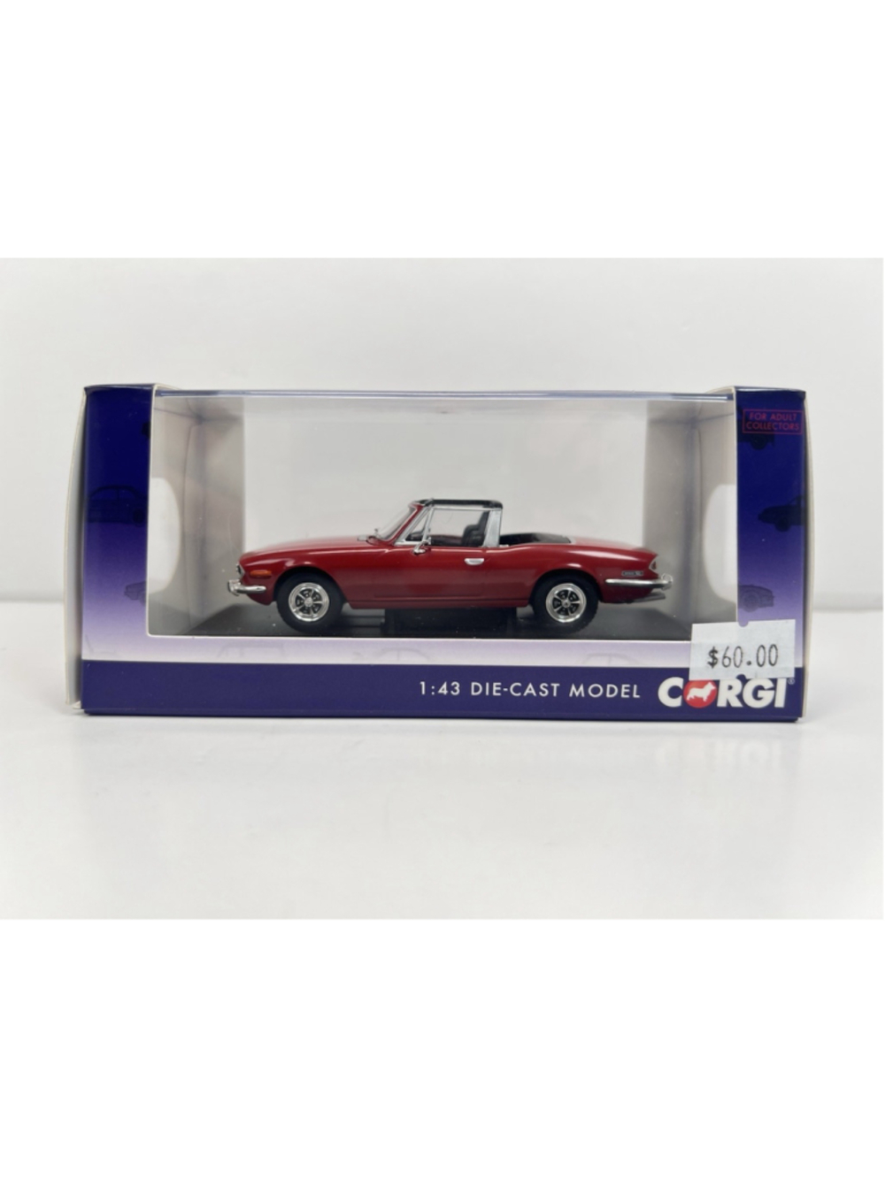 Red Corgi VA10113 Triumph Stag Mk1 (LD10) 10th Pre-Production Car Signal Red